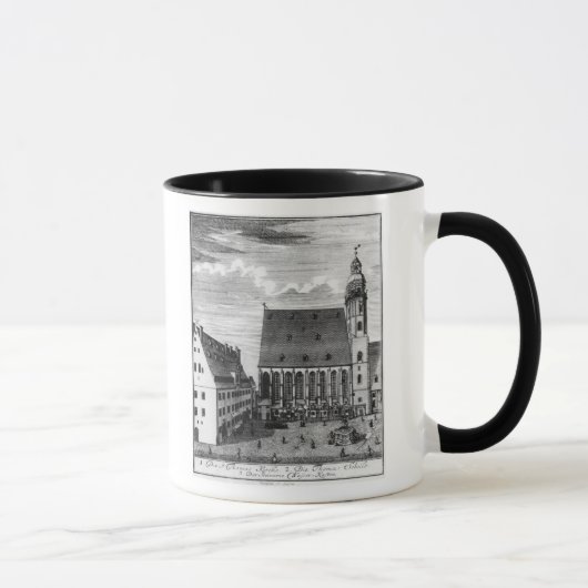 Mug Église et école de St Thomas à Leipzig, 1723 (Droite)