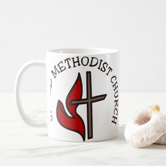 Mug Église méthodiste unie (Avec donut)