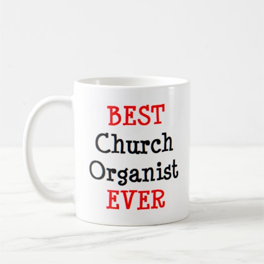 Mug église organiste, meilleur (Gauche)