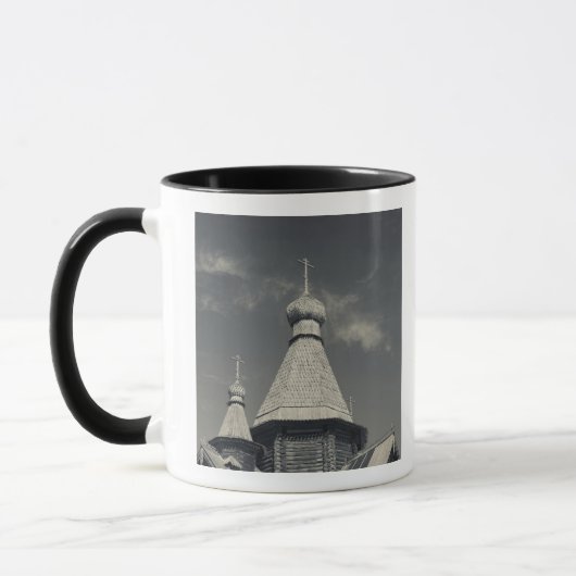 Mug Église orthodoxe russe traditionnelle en bois (Gauche)