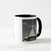 Mug Église orthodoxe russe traditionnelle en bois (Devant droit)