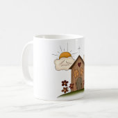 Mug Église Sunny Avec Fleurs Rustique Charme De Pays (Devant gauche)