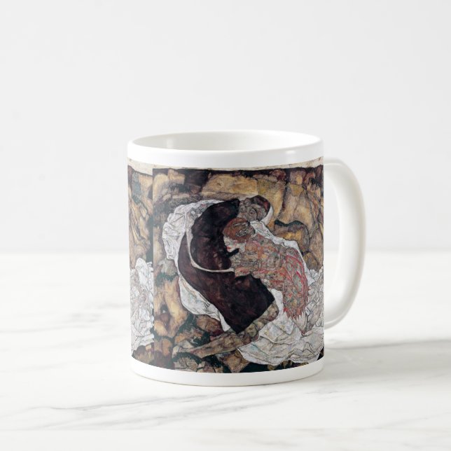 Mug Egon Schiele , “ Death and the Maiden ” (Devant droit)