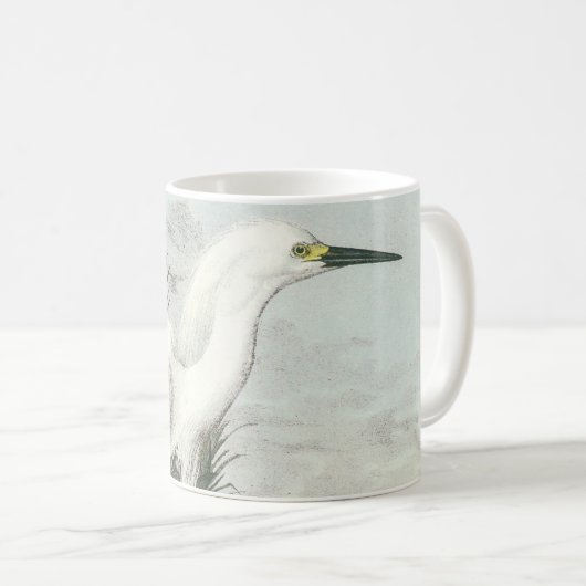 Mug Egret de neige par Audubon (Devant droit)