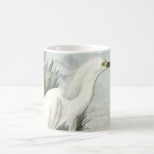 Mug Egret de neige par Audubon (Centre)
