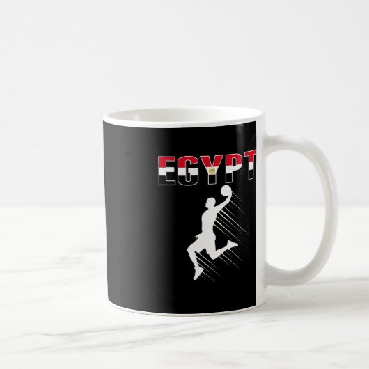 Mug Égypte Fans de basket Jersey - Drapeau égyptien (Droite)