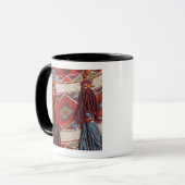 Mug Égypte, Gizeh. Couverture de chameau aux Pyramides (Devant gauche)