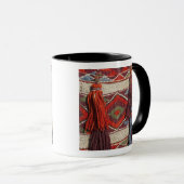 Mug Égypte, Gizeh. Couverture de chameau aux Pyramides (Devant droit)