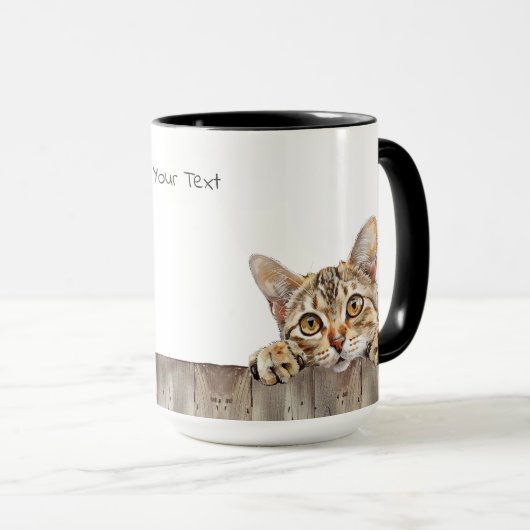Mug égyptienne de chat Mau (Devant droit)