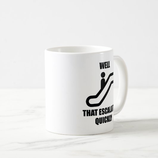 Mug Eh Bien, Cela A Rapidement Augmenté (Devant droit)