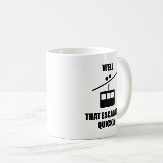 Mug Eh Bien, Cela A Rapidement Augmenté (Devant droit)