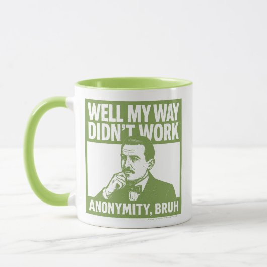 Mug Eh bien, ma façon n'a pas fonctionné - Anglais - T (Gauche)