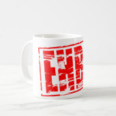 Mug EHBO red rubber stamp (Devant gauche)