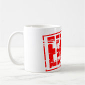 Mug EHBO red rubber stamp (Gauche)