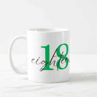 Mug Eighteenth Year with Personalization