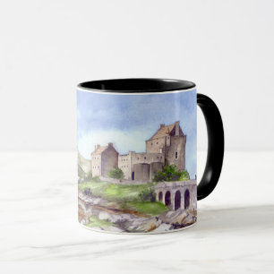 Mug Eilean Donan Castle Watercolor Painting