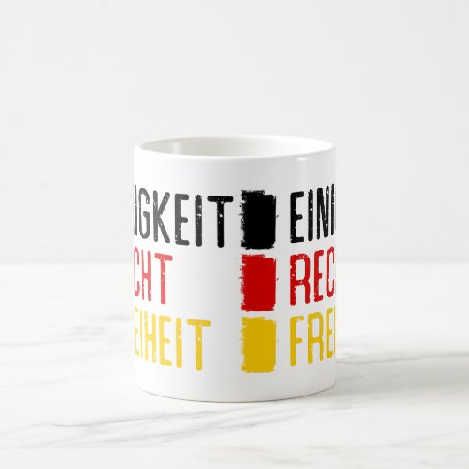 Mug Einigkeit Recht Freiheit, Devise D'Allemagne (Centre)