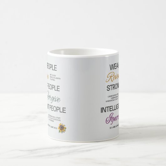 Mug Einstein Motivational Quote Forgive Ignore Growth (Centre)