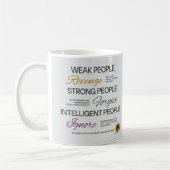 Mug Einstein Motivational Quote Forgive Ignore Growth (Gauche)