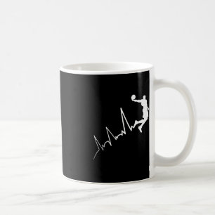 Mug EKG fréquence du joueur de basketball heartbeat du