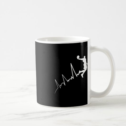 Mug EKG fréquence du joueur de basketball heartbeat du (Droite)