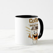 Mug El café me da poderes de maestro (Devant droit)