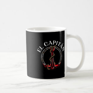 Mug El Capitan Ancre Bateau Navire Capitaine Skipper M