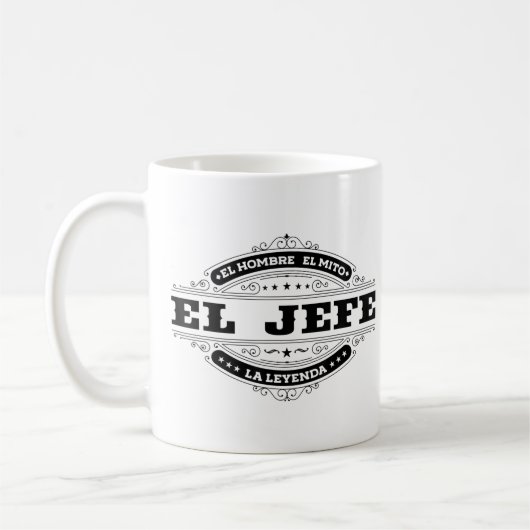 Mug El Jefe El Hombre El Mito La Leyenda (Gauche)