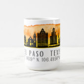 Mug El Paso Skyline Latitude et Longitude (Centre)