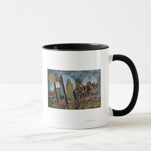 Mug El Paso, Texas - Scènes de grandes lettres (Droite)