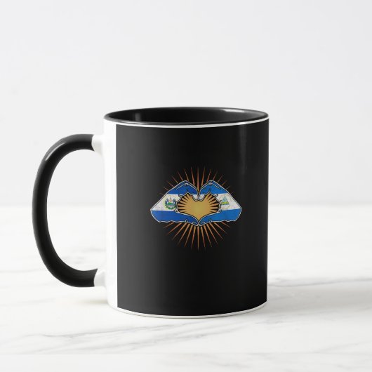 Mug El Salvador Et Nicaragua Mains Cardiaques (Gauche)