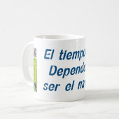 Mug El tiempo vuela. Depende de ti ser el navegante. (Devant gauche)