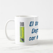 Mug El tiempo vuela. Depende de ti ser el navegante. (Gauche)