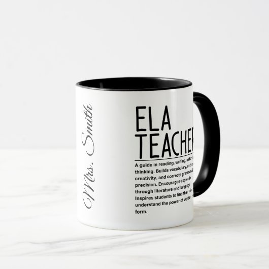Mug Ela teacher (Devant droit)