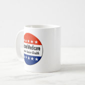 Mug Élargir l'assurance-maladie pour soutenir la santé (Devant gauche)