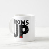 Mug ELBOWS UP Bold Distressed Typographie (Devant gauche)