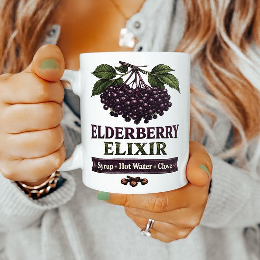 Mug Elderberry Elixir Cozy Winter Recipe