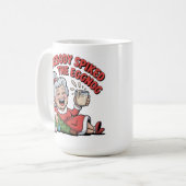 MUG ELDERY LADY FALLS OVER CHRISTMAS  (Devant gauche)