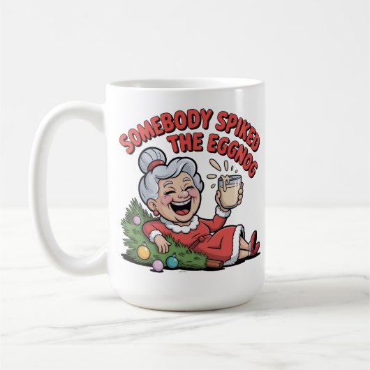 MUG ELDERY LADY FALLS OVER CHRISTMAS  (Gauche)