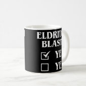 Mug Eldritch Blast Oui Oui Funny Tabletop RPG Meme (Devant droit)