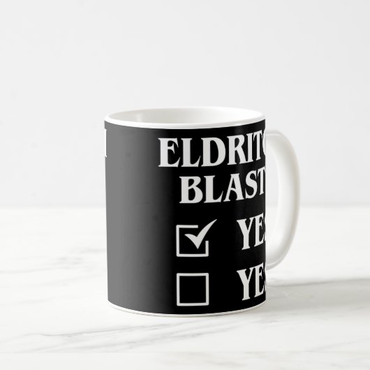 Mug Eldritch Blast Oui Oui Funny Tabletop RPG Meme (Devant droit)