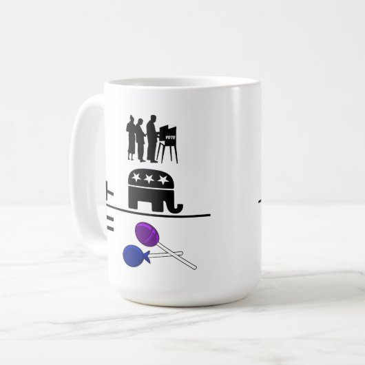 Mug Électeurs Plus Le GOP Equal Suckers (Devant gauche)