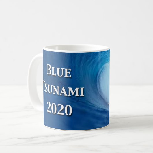 Mug Élection du tsunami bleu 2020 (Devant gauche)
