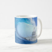 Mug Élection Raz-de-Marée Bleu 2026 (Devant droit)