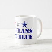 Mug Élections intermédiaires 2026 Vétérans votent bleu (Devant droit)