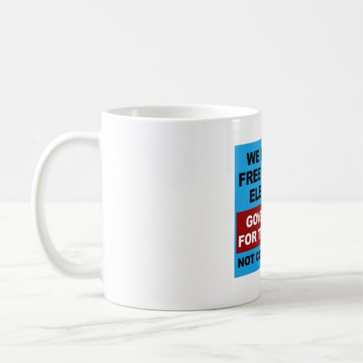 Mug Élections libres et équitables (Gauche)