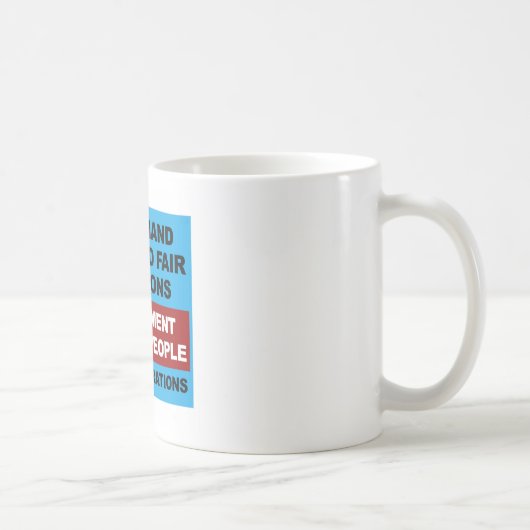 Mug Élections libres et équitables (Droite)