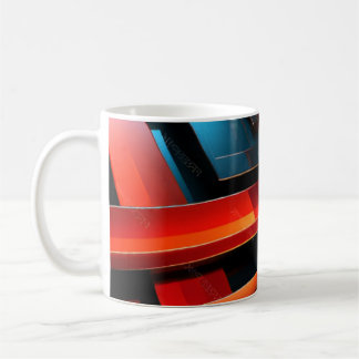 Mug Electric Abstract Stripes