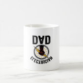 Mug Electrician Dad Vintage Engraving Vector Shirt Des (Centre)