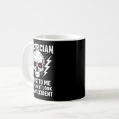 Mug Electrician Humor Be Nice To Me Funny Electrician  (Devant gauche)